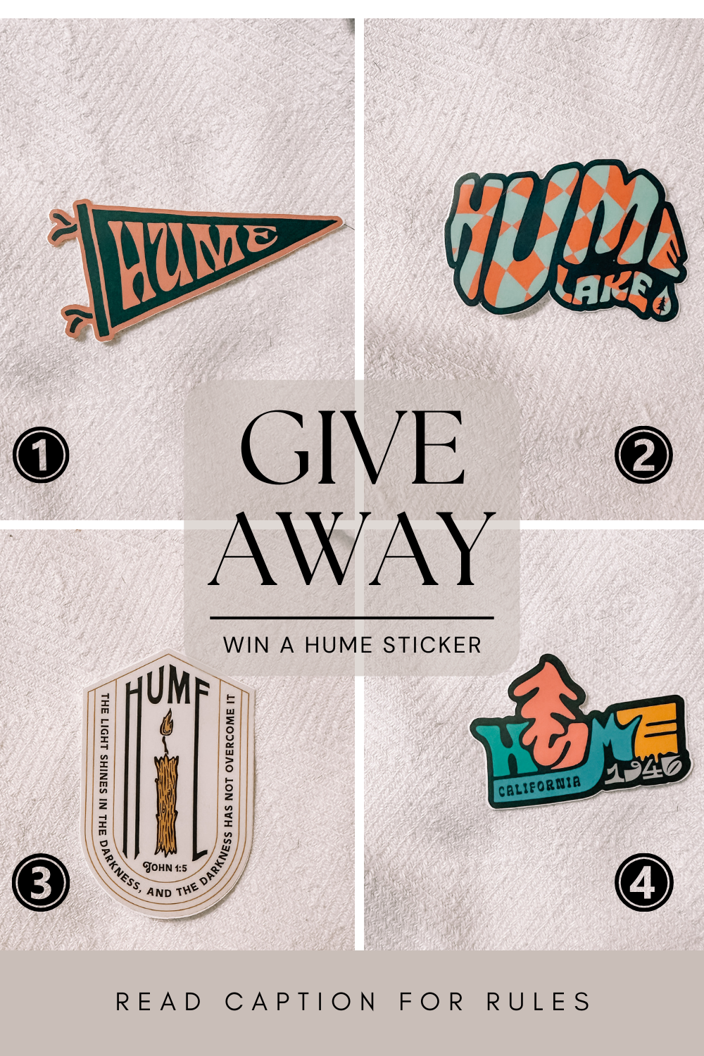 Hume Sticker Giveaway!